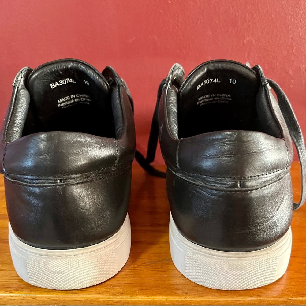 Badgley Mischka Men Athletic Shoes Sneakers Black White Design print size 10 - Picture 6 of 7